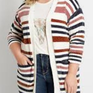 Plus Size Open Front Cardigan
